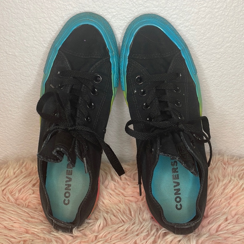 Black and Neon All Star Unisex Converse